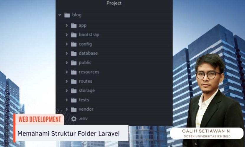 Dosen Universitas BSI Kampus Solo Galih Setiawan menyatakanDalam dunia pengembangan web, terdapat banyak framework yang memudahkan proses pembuatan aplikasi yang efisien dan terstruktur. Salah satu framework yang menjadi favorit banyak pengembang adalah Laravel. 