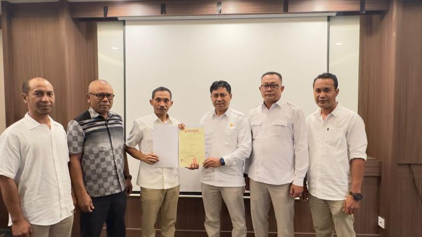 DPP Partai Gerindra memberikan rekomendasi Model B Persetujuan Parpol KWK kepada pasangan Ubaid-Anjas di Halmahera Timur