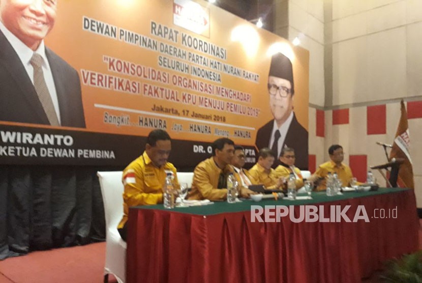 DPP Partai Hanura menggelar rapat di Hotel Manhattan, Rabu (17/1). 