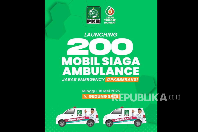 DPW Partai Kebangkitan Bangsa (PKB) Jawa Barat siap mengerahkan 200 unit mobil siaga dan ambulans gratis bagi masyarakat. Program bertajuk Gerak Tanggap Darurat (GTD).