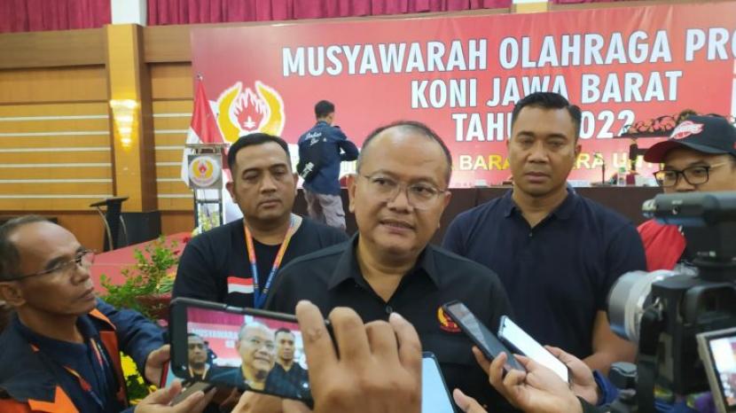 Dr Budiana MSi terpilih sebagai Ketua Umum KONI Jawa Barat periode 2022-2026 dalam Musyawarah Olahraga Provinsi yang berlangsung di Bandung,  Kams-Jumat (22-22/12/2022). 
