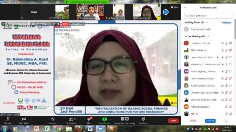 Dr  Rahmatina Awaliah Kasri, ketua IAEI DKI Jakarta 