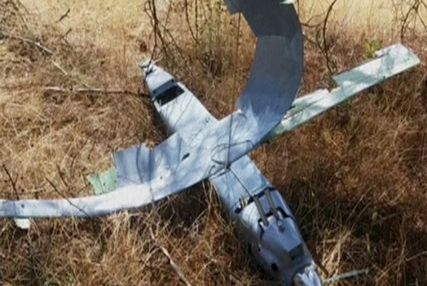 Drone yang ditembak jatuh Turki, Jumat (16/10)