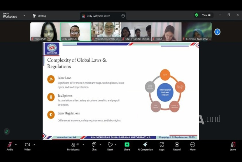 Suasana Hangat Warnai Hari Pertama Kuliah Mahasiswa Filipina di UBSI, Didampingi Mahasiswa Lokal