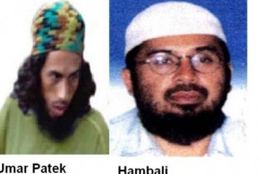 Dua pentolan teroris yang dicari-cari Amerika Serikat, Umar Patek (kiri) dan Hambali (kanan). 