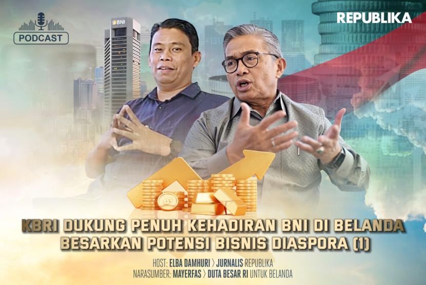 Dubes Besar RI untuk Belanda, Mayerfas (kiri) bersama Jurnalis Republika, Elba Damhuri (kanan).