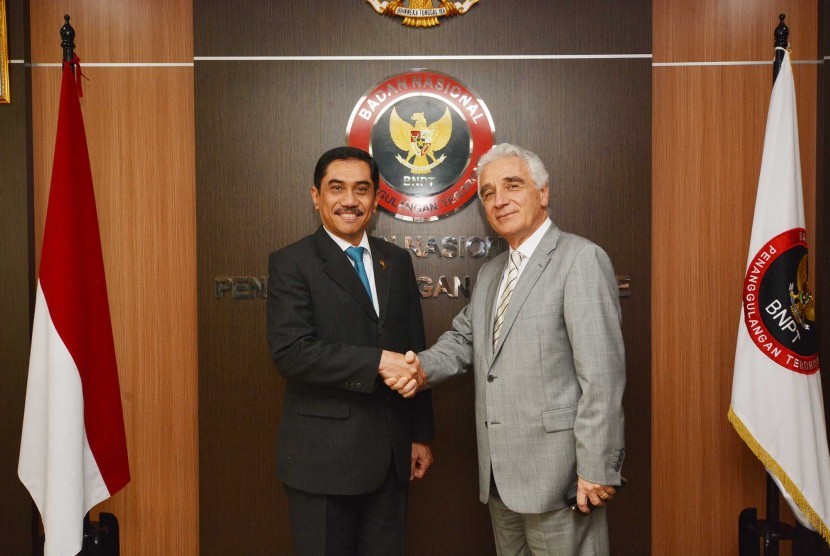 Dubes Turki untuk Pemerintah Indonesia, Mehmet Kadri Sander Gürbüz, bertemu Kepala BNPT, Suhardi Alius, pada Rabu (1/3) siang.