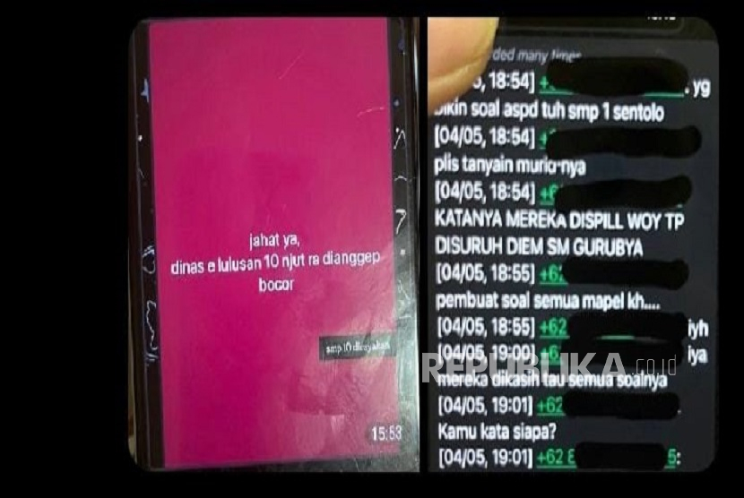 Dugaan kebocoran soal Asesmen Standarisasi Pendidikan Daerah (ASPD) di tingkat SMP. 