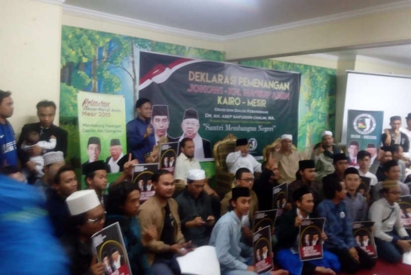 Dukungan sejumlah WNI di Mesir kepada Jokowi-Ma'ruf.