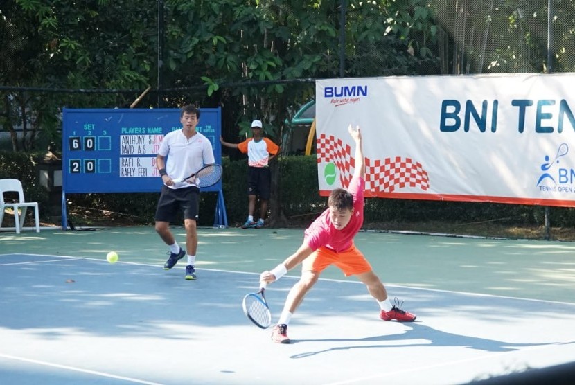 Duo Susanto berlaga di BNI Tennis Open 2019.
