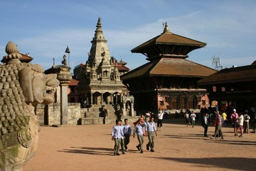 Durbar, salah satu situs warisan dunia di Nepal.