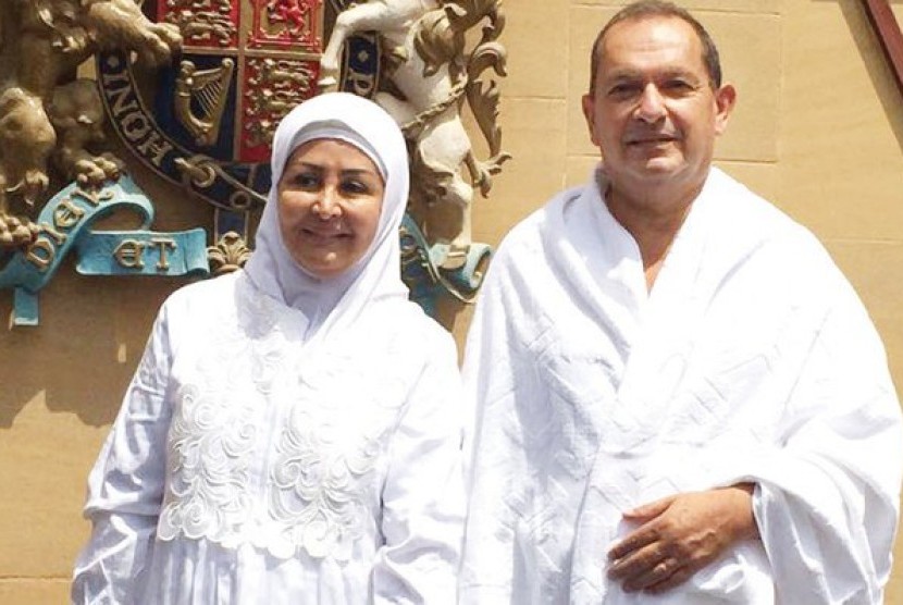Duta Besar Inggris untuk Arab Saudi, Simon Paulus Collis dan istri