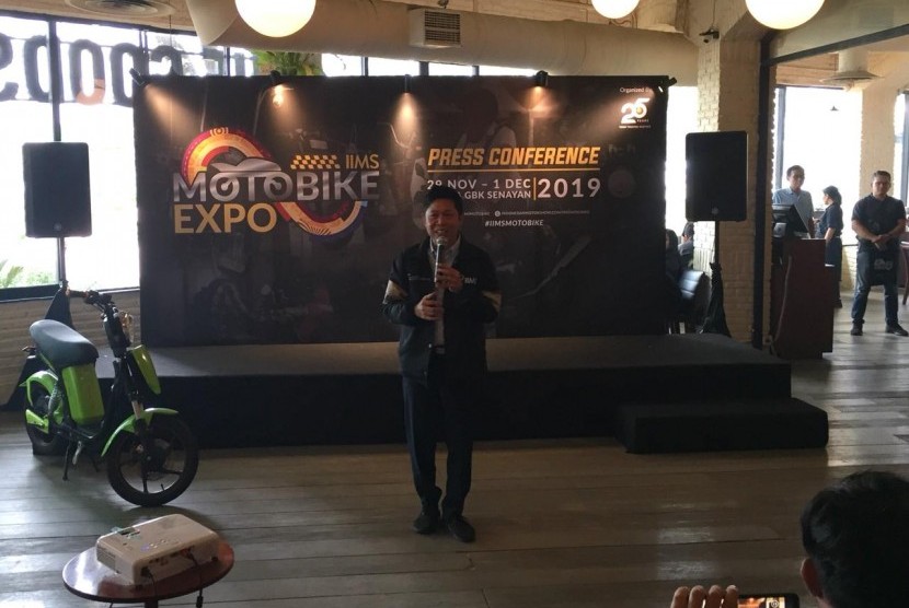 Dyandra Promosindo menggelar konferensi pers Motobike Expo pada Selasa (5/11).