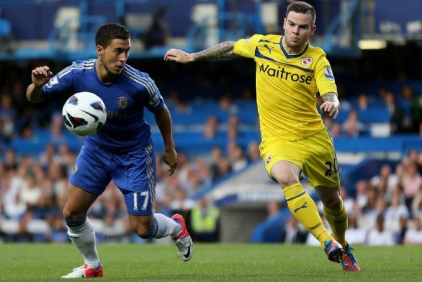 Eden Hazard, bermain cemerlang saat melawan Reading