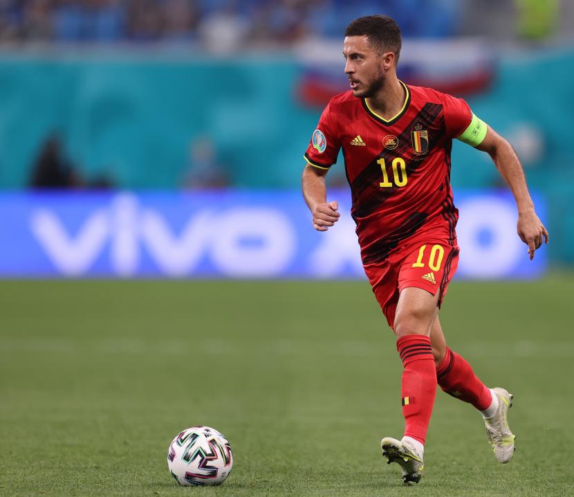 Eden Hazard dari Belgia akan absen saat timnya menghadapi Wales pada laga Grup E Kualifikasi Piala Dunia 2022.