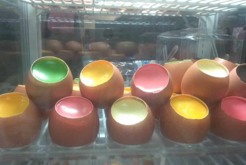 Egg puding, memanfaatkan cangkang telur sebagai wadah