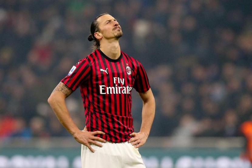 Striker AC Milan, Zlatan Ibrahimovic.