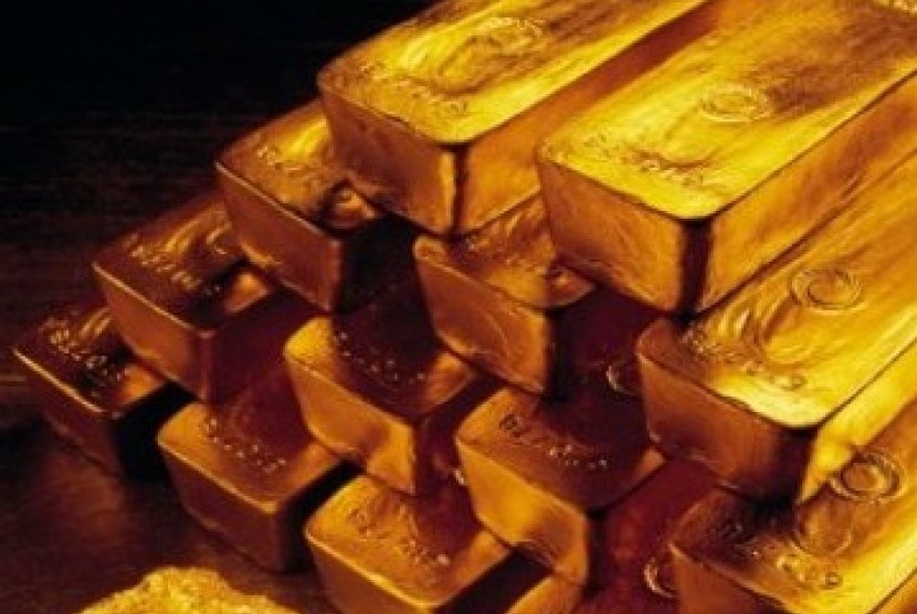 Ilutrasi emas batangan. Kejaksaan Agung saat ini tengah menyidik kasus korupsi terkait importasi ilega emas batangan senilai Rp 47,1 triliun.  