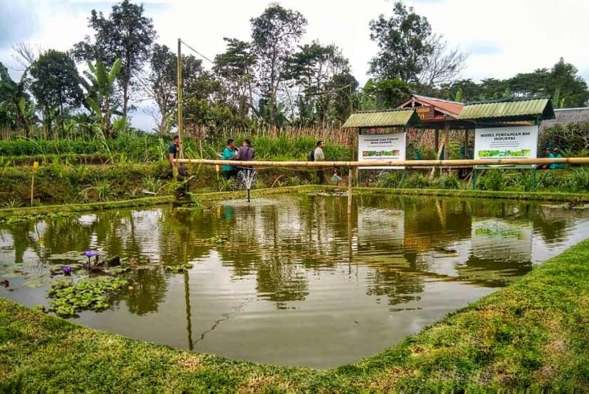 Embung milik petani I Wayan Arsa di Desa Antapan, Kecamatan Baturiti, Kabupaten Tabanan. Embung berkapasitas total 72 meter kubik ini mampu mengairi 6000 meter persegi sawah.