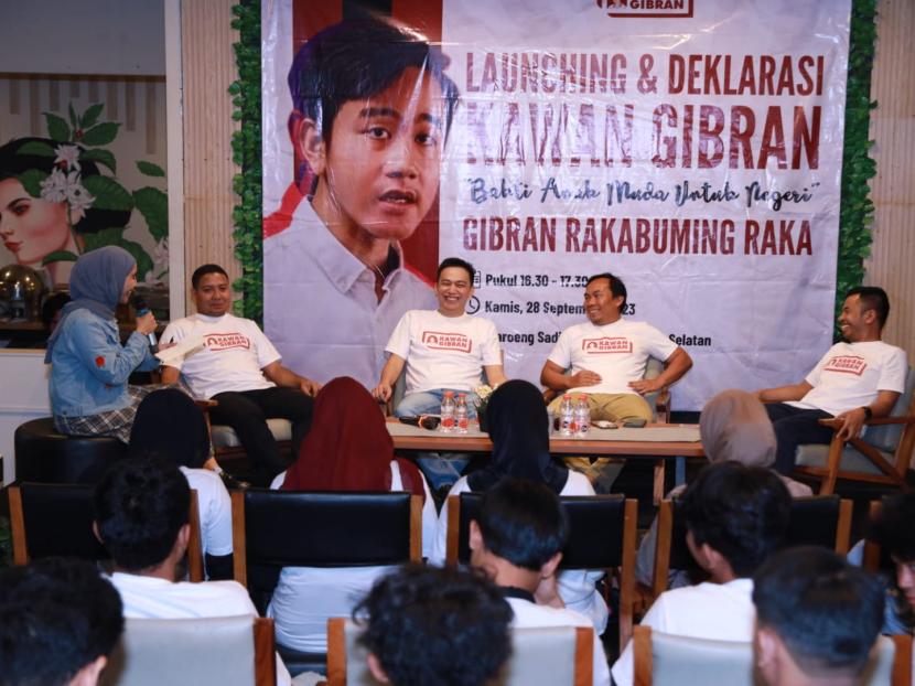 Empat eks ketum organisasi Kelompok Cipayung membuat deklarasi Kawan Gibran menyambut Pilpres 2024.