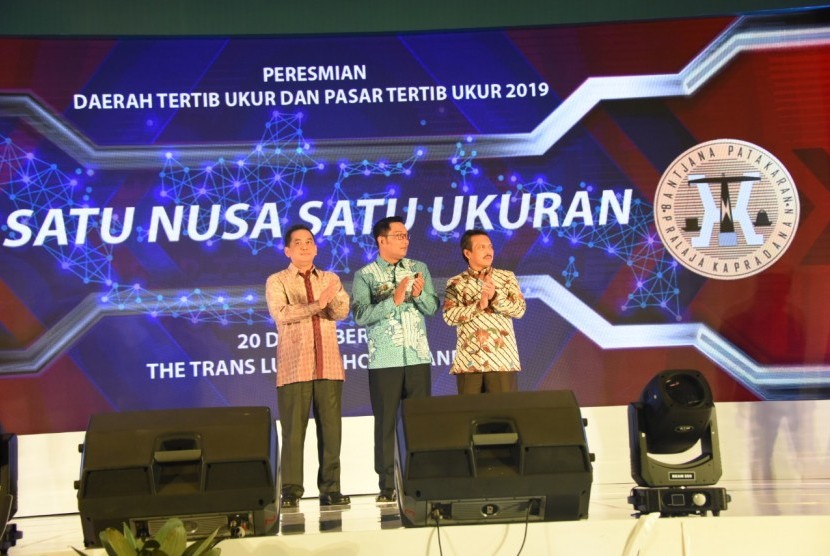 Empat kota/kabupaten di Jawa Barat (Jabar) termasuk dalam 13 Daerah Tertib Ukur (DTU) di Indonesia tahun ini dengan predikat Sangat Memuaskan.