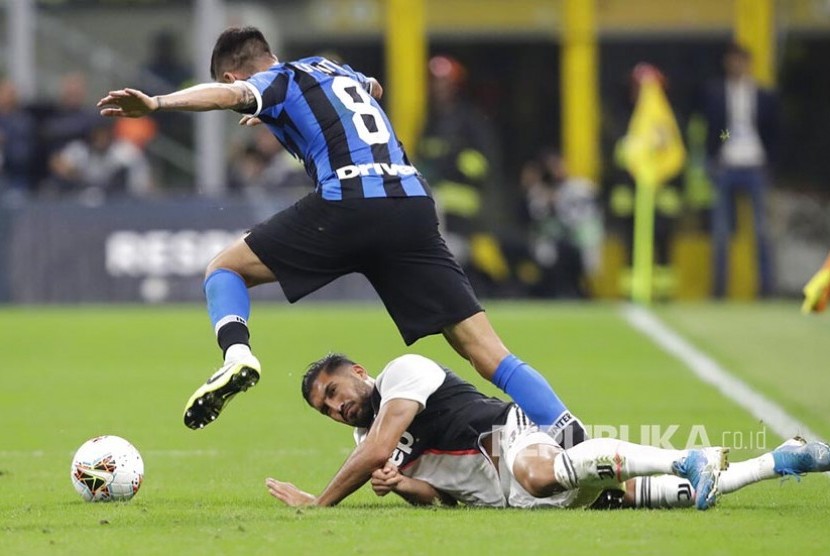 Pertandingan Juventus vs Inter Milan. (ilustrasi)