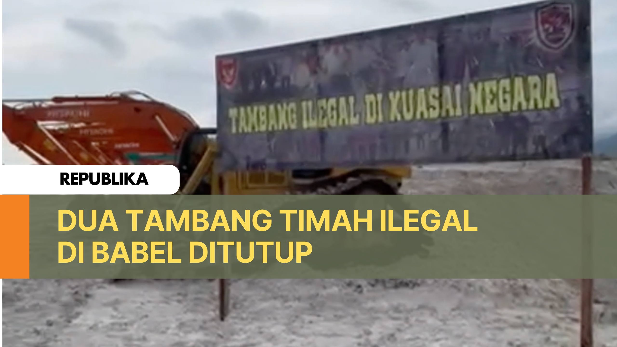 Dua Tambang Timah Ilegal di Babel Ditutup