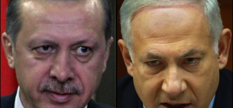 Erdogan (kiri) dan Netanyahu (kanan)
