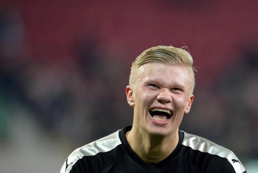 Penyerang remaja Borussia Dortmund Erling Haaland.