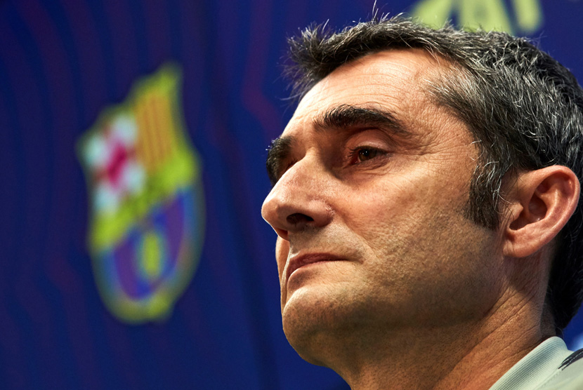 Ernesto Valverde, mantan pelatih Barcelona.