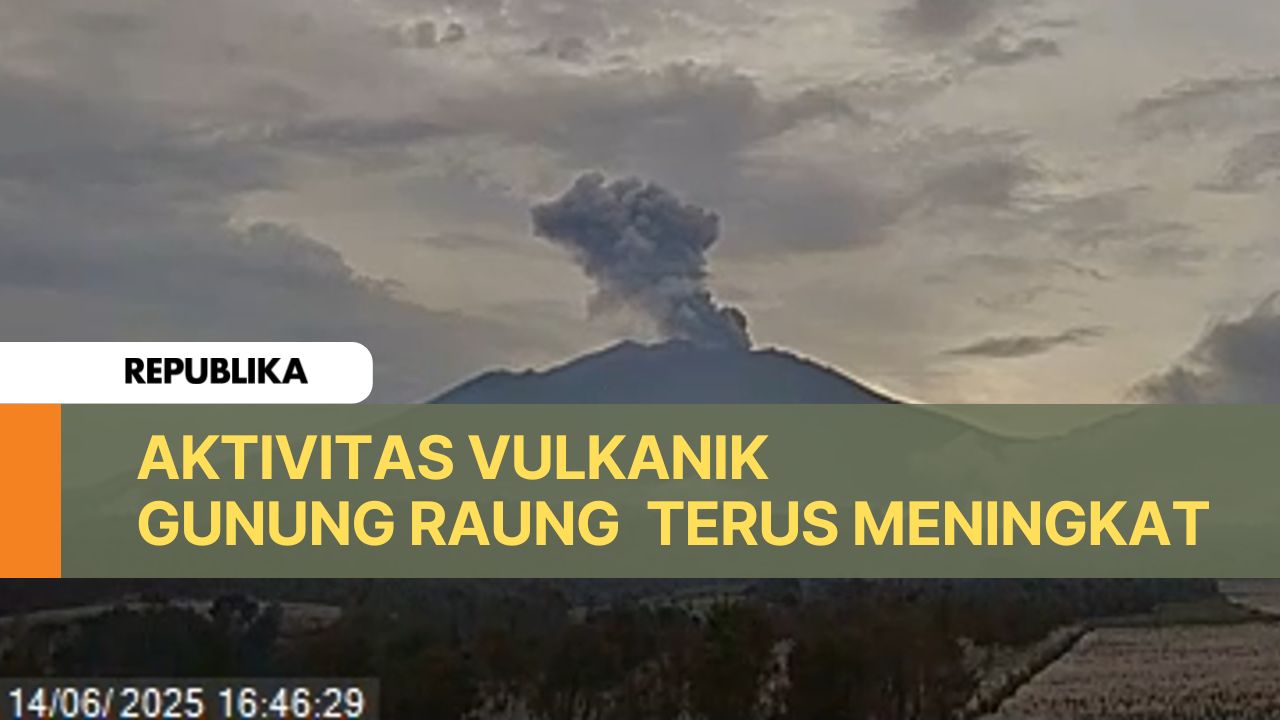 Erupsi Gunung Riung, Jember pada Sabtu kemarin.