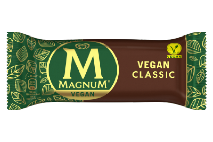 Es krim vegan merek Magnum.
