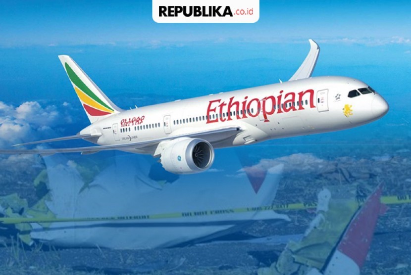 Ethiopian Airlines jatuh.