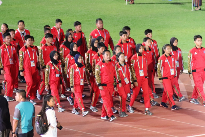 Event olah raga 22nd Thailand Sports School 2019 Khon Kaen Games resmi dibuka pada Selasa (30/7) malam.