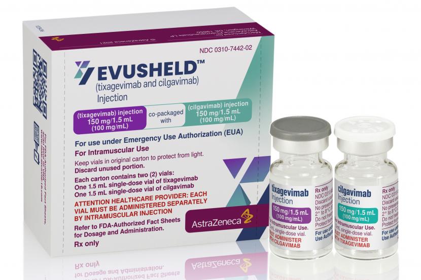 Evusheld, obat antibodi Covid-19 buatan AstraZeneca, telah mendapat persetujuan dari FDA.
