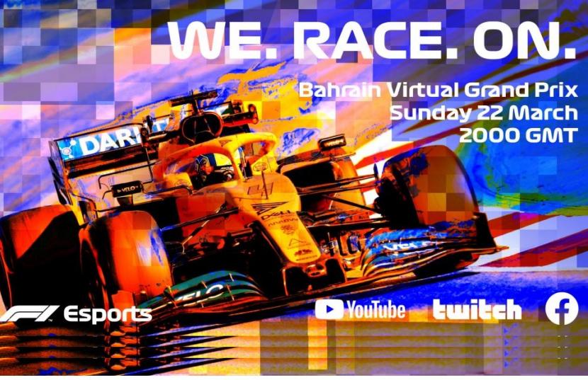 F1 Esports Virtual Grand Prix, seri grand prix virtual Formula Satu sebagai pengganti musim balapan F1 2020 yang tertunda akibat virus corona.