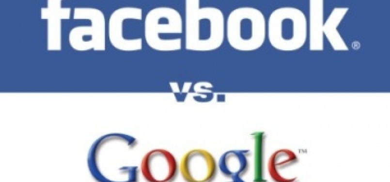 Facebook vs  Google (Ilustrasi)