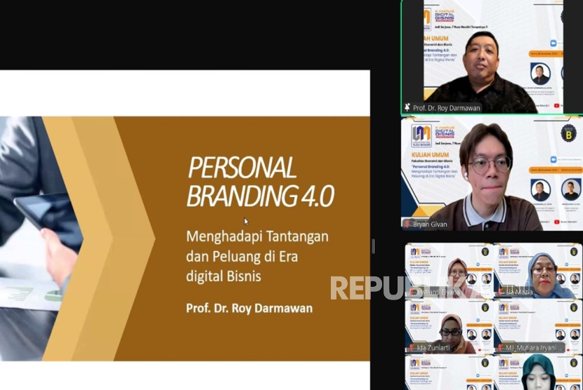 Fakultas Ekonomi dan Bisnis Universitas Nusa Mandiri Sukses Gelar Kuliah Umum Personal Branding 4.0