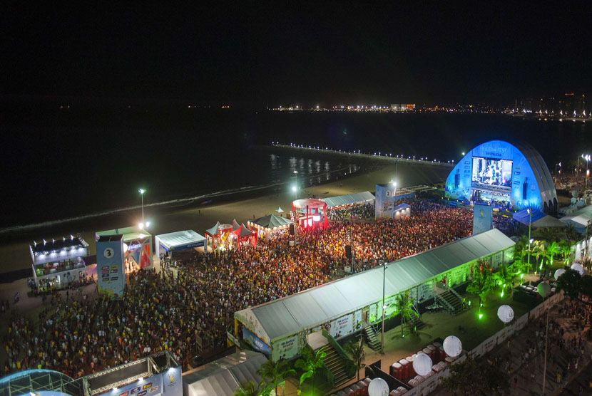 Fan Fest FIFA di perhelatan Piala Dunia 2014 Brasil. 