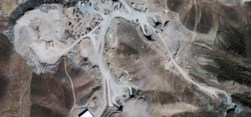 Fasilitas pengembangan nuklir Iran di Qomm yang diduga sebagai pusat pengayaan uranium
