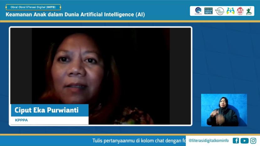 Fasilitator di Kementerian Pemberdayaan Perempuan dan Perlindungan Anak (KPPPA), Ciput Eka Purwianti.