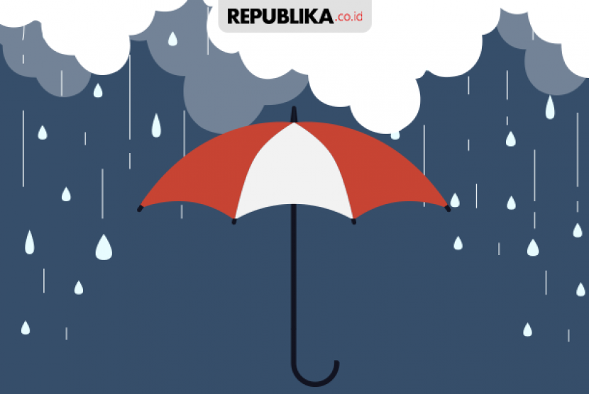 Ilustrasi.  Badan Meteorologi, Klimatologi dan Geofisika (BMKG) memprakirakan sebagian wilayah DKI Jakarta diguyur hujan ringan hingga sedang pada Selasa (12/4/2022).