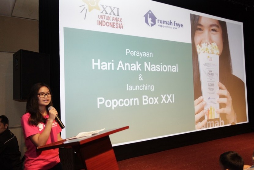 Faye Hasian Simanjuntak saat peluncuran kampanye 