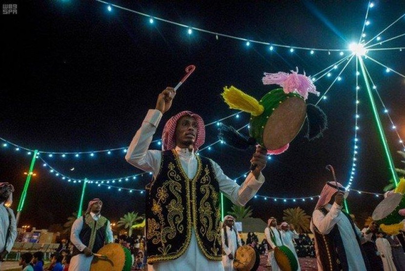 Festival Idul Fitri di Riyadh, Arab Saudi.