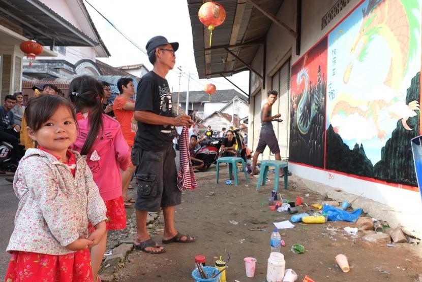 Festival Mural di kawasan Pecinan, Bangka Selatan