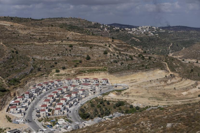 File foto ini menunjukkan bagian dari proyek perumahan baru di pemukiman Givat Ze
