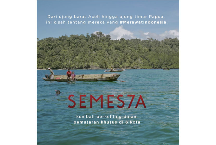 Film dokumenter Semesta yang diproduseri Nicholas Saputra akan diputar gratis di enam kota, yaitu Jakarta, Aceh, Flores, Bali, Yogyakarta, dan Papua. 