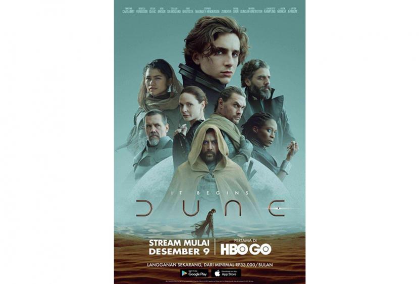 Film Dune tayang di HBO GO mulai 9 Desember 2021. Dune merupakan film yang diadaptasi dari buku laris karya Frank Herbert dengan judul yang sama.