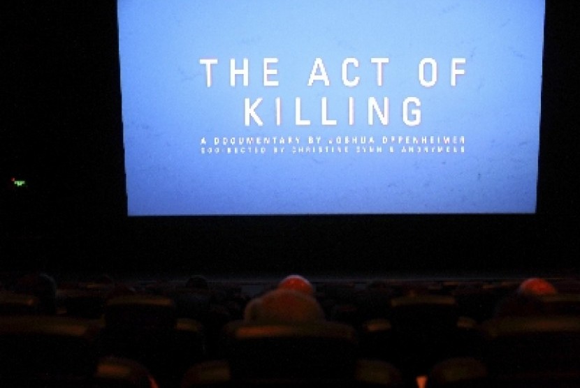 Film The Act of Killing dalam sebuah pemutaran di Jakarta beberapa waktu lalu.