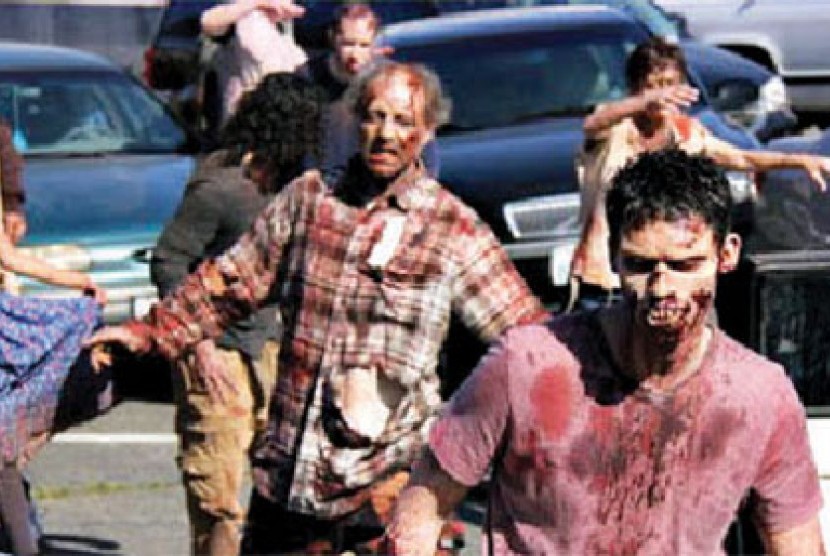 karakter zombie dalam sebuah film